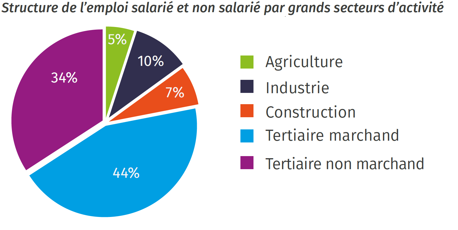 Structure de l'emploi dans les Alpes-de-Haute-Provence